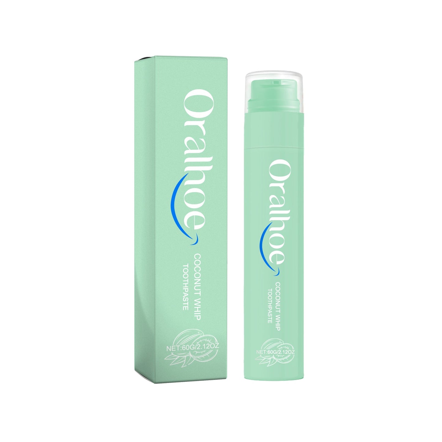 Coconut Whip Toothpaste, Multi-Flavor Teeth Clean Teeth Yellow Tartar Fresh Breath Beautiful Teeth