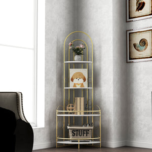 Gold+White + Metal + Particle Board + Metal