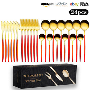 Red Gold 24-Piece Set