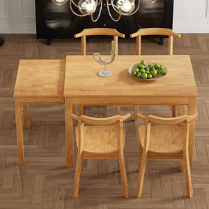 Natural + Solid Wood +Dining Room