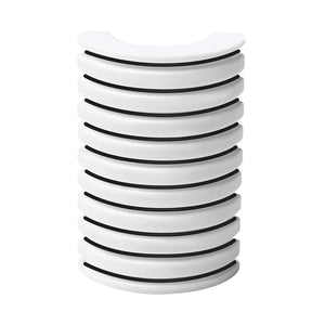 10 black strips