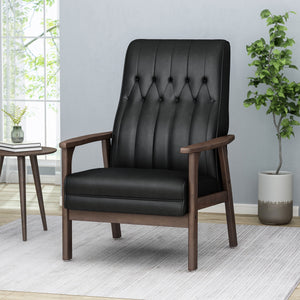 Matte Black + Faux Leather + F