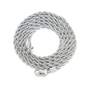 Silver Twists chain 3mm * 24inch