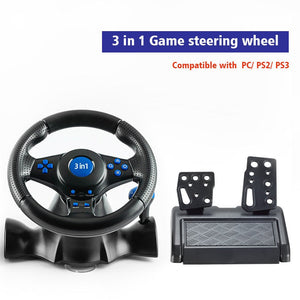 Three in one gaming steering wheel