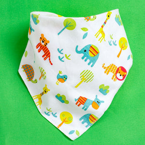 Forest animal triangle scarf