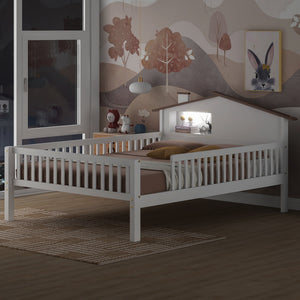 White + Wood + Bedroom + Full