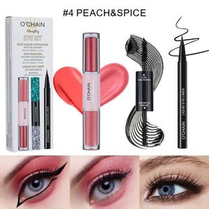 Mascara + Liquid Eyeliner + Liquid Eyeshadow04#