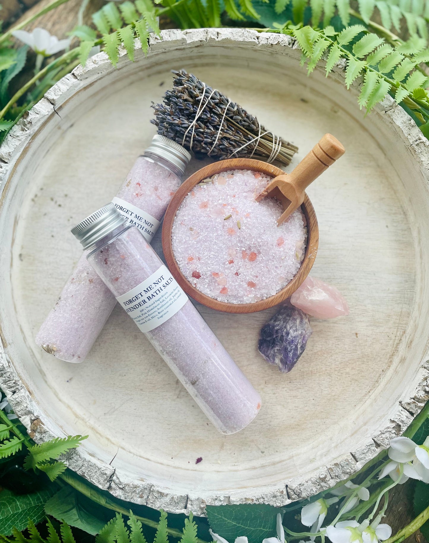Forget Me Not Lavender Bath Salt Tubes