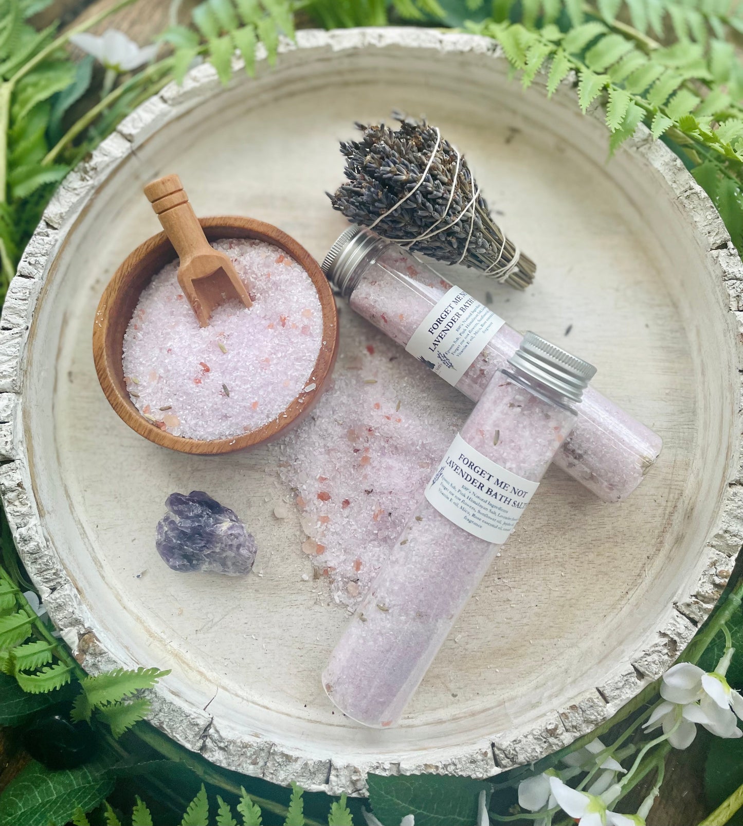 Forget Me Not Lavender Bath Salt Tubes
