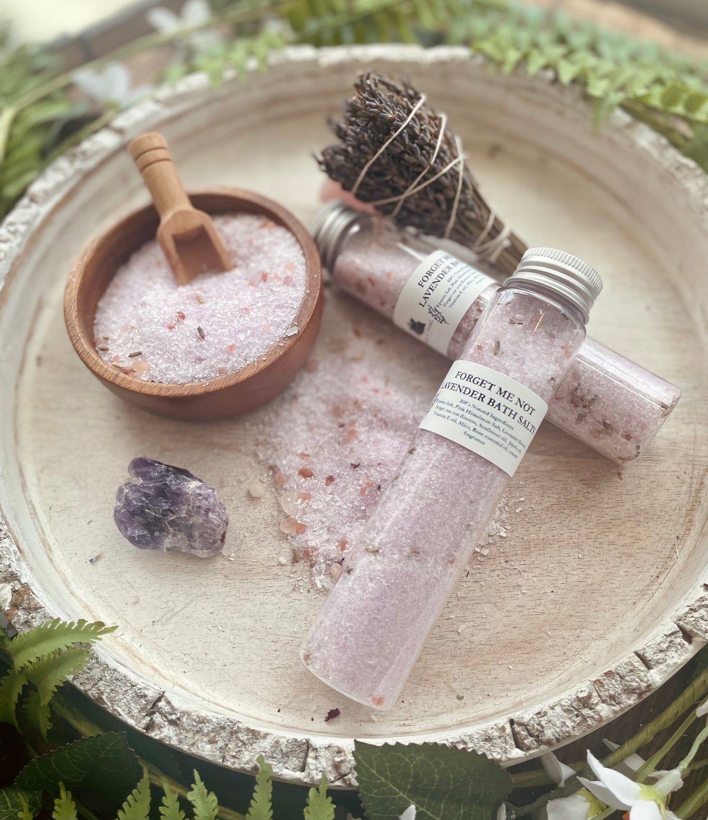 Forget Me Not Lavender Bath Salt Tubes