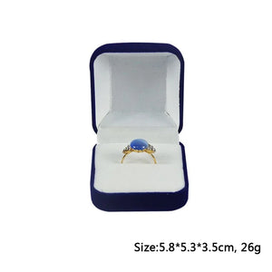 A blue ring box