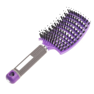purple with hair