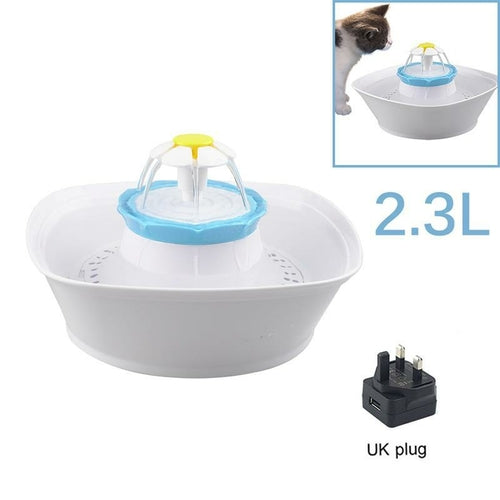 2.3L Automatic Cat Water Fountain Drinking Dispenser