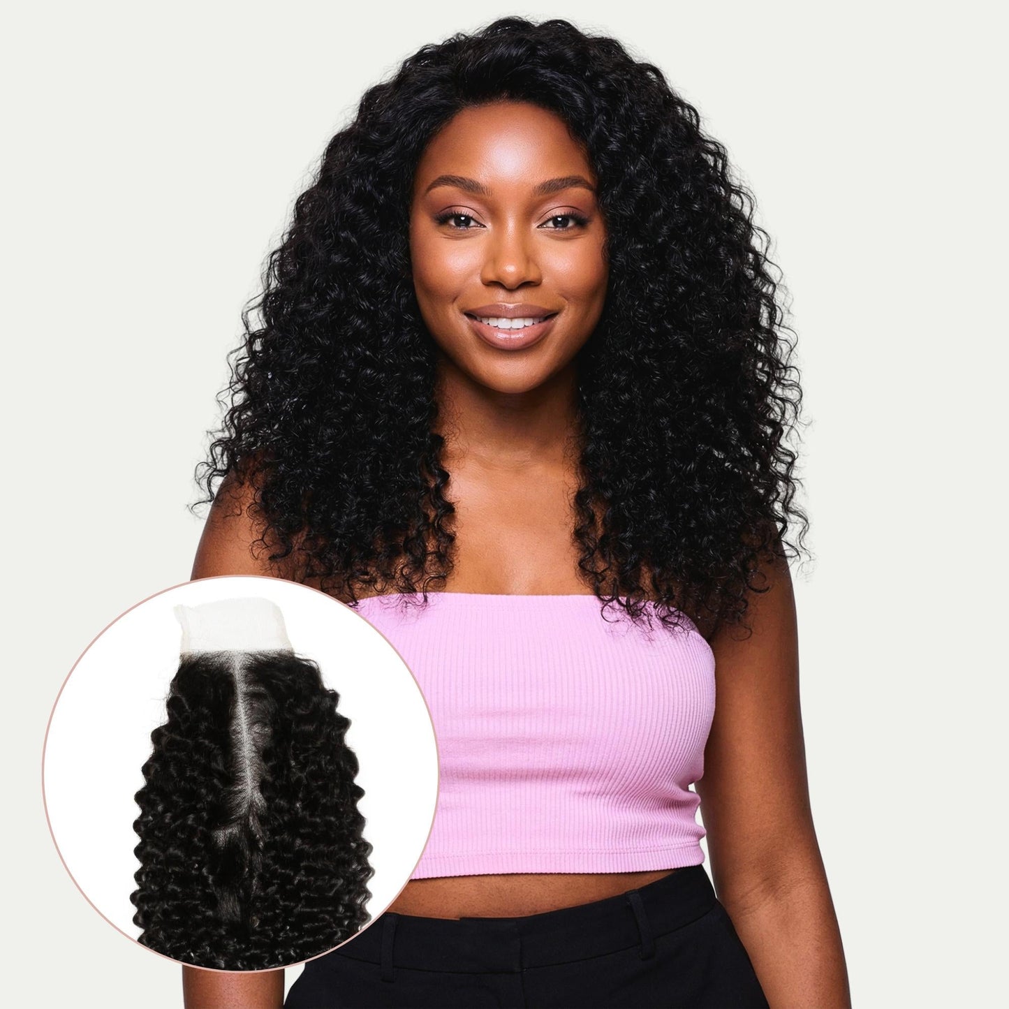 Jerry Curl 2x6 Transparent Lace Human Hair Closure