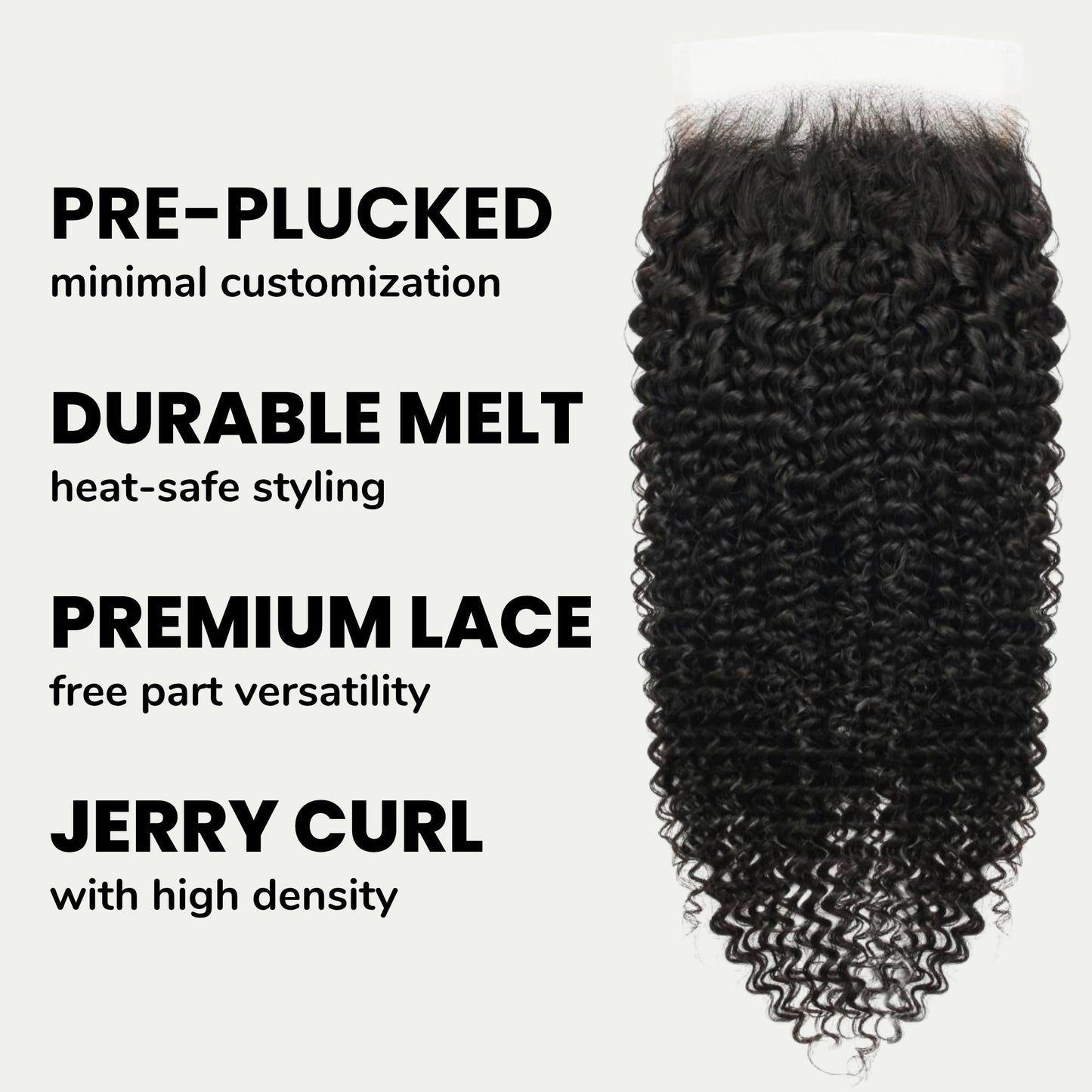 Jerry Curl 5x5 HD Lace Human Hair Closure