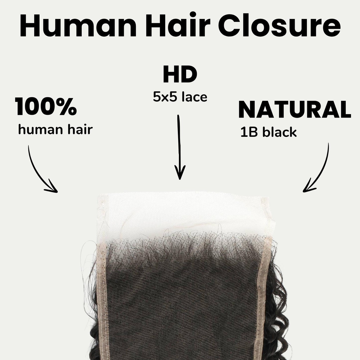 Jerry Curl 5x5 HD Lace Human Hair Closure