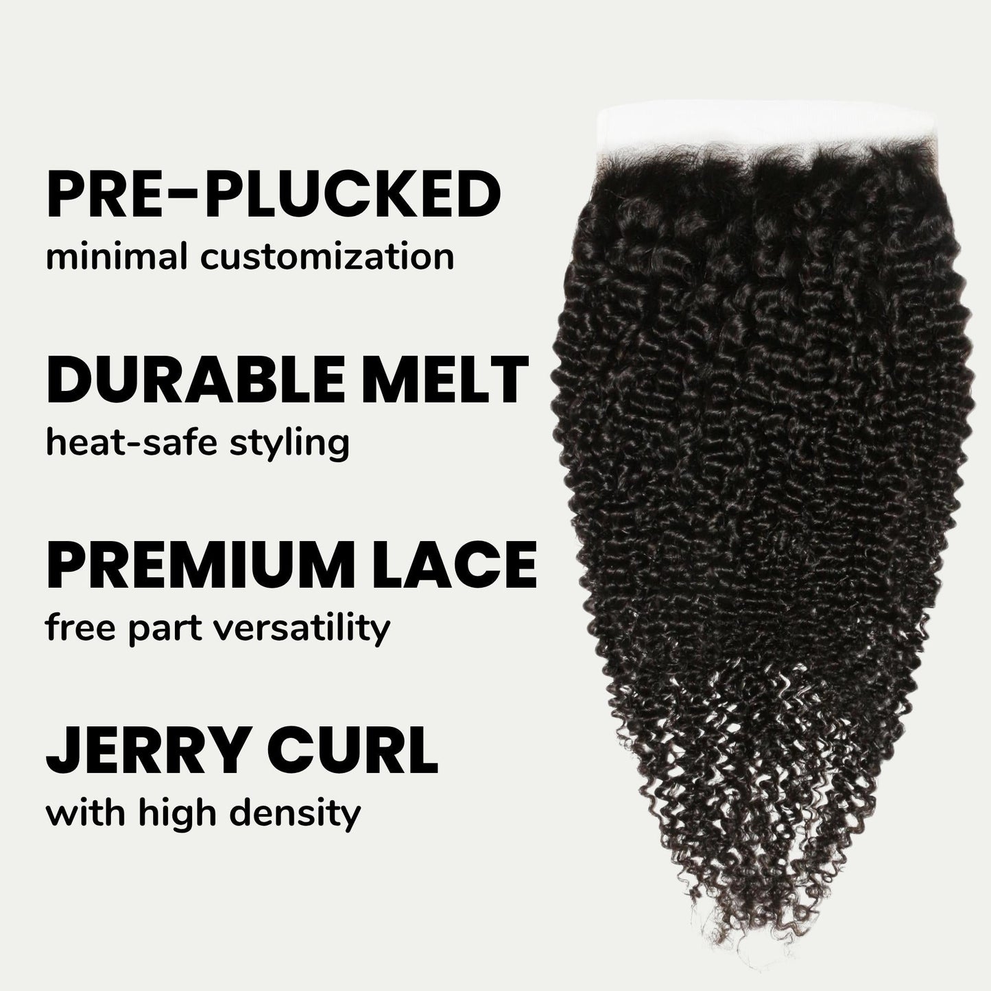 Jerry Curl 7x7 HD Lace Human Hair Closure