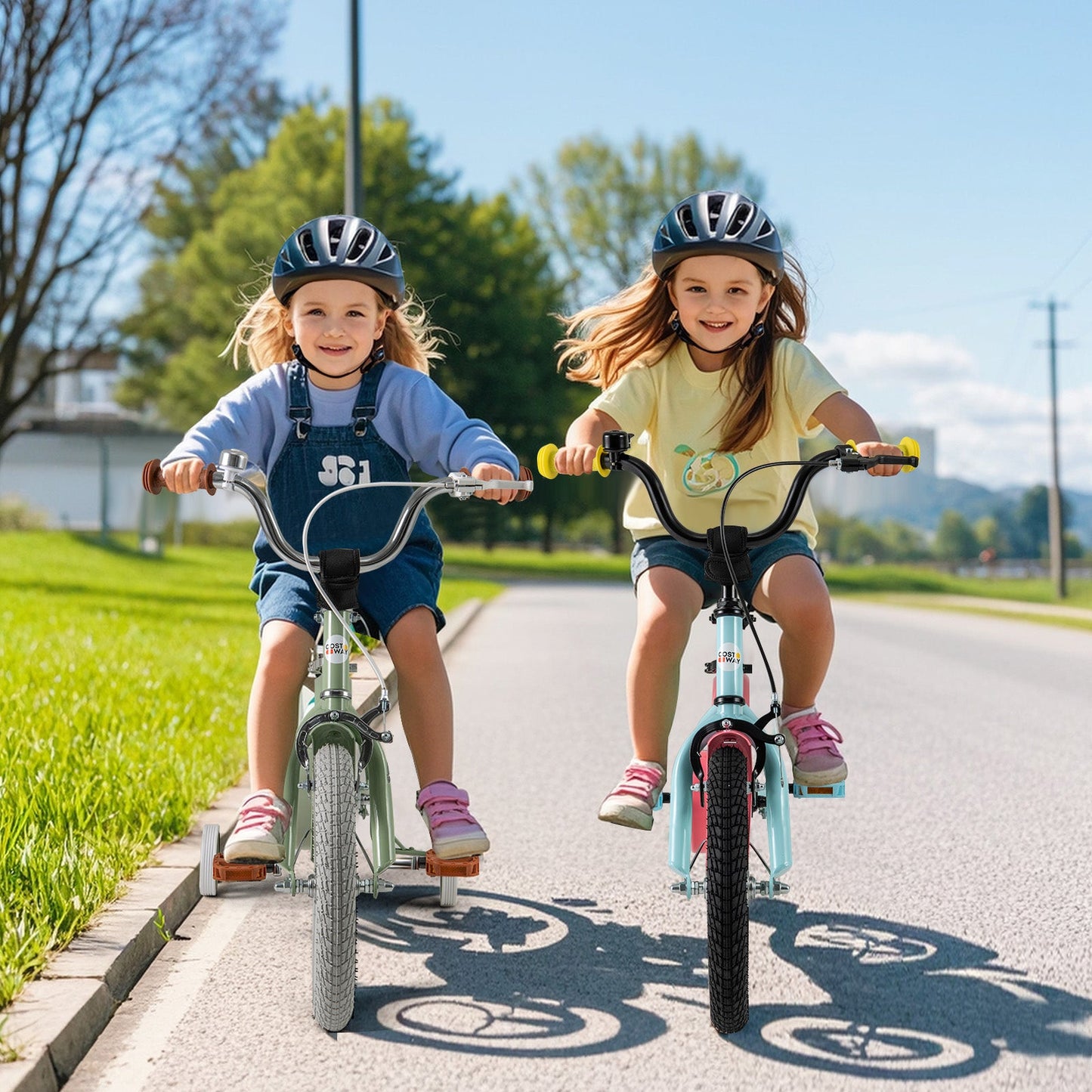 Kids Bike with Adjustable Handlebar and Saddle Blue-18 inches
