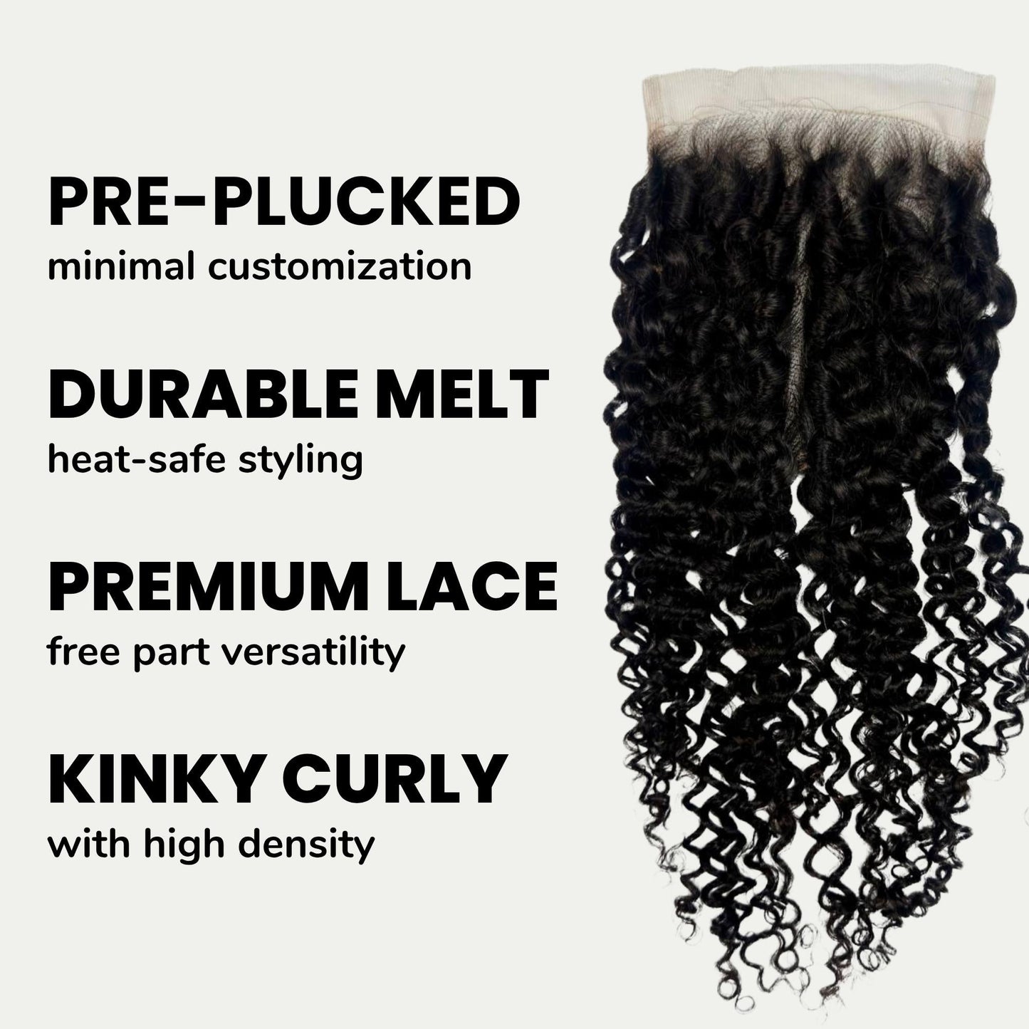 Kinky Curly 5x5 HD Lace Human Hair Closure
