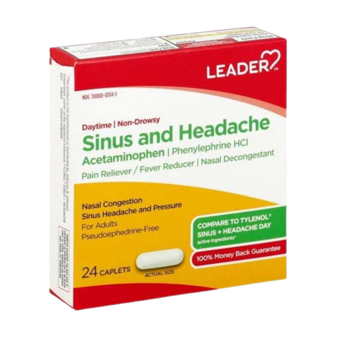LDR Allergy Sinus + Headache Multi‑Symptom Relief Capsules (24 ct)