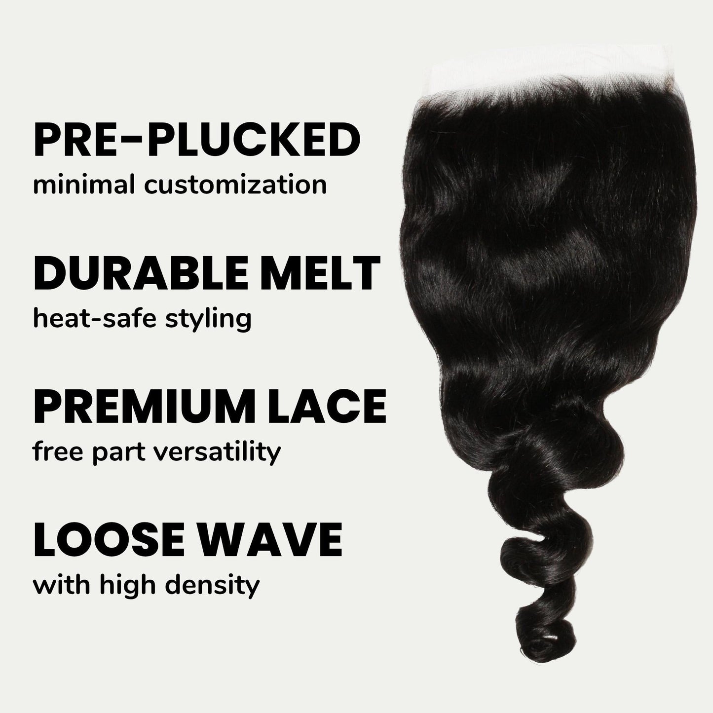 Loose Wave 7x7 HD Lace Human Hair Closure