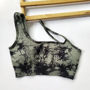 Black green bra