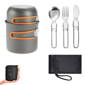 Orange with cutlery