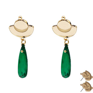green earrrings