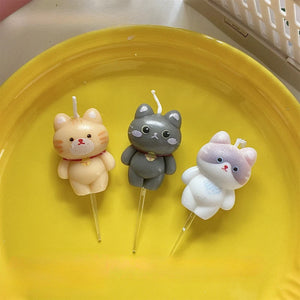 3pcs Cat Candles