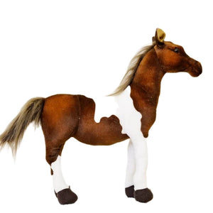 brown white horse