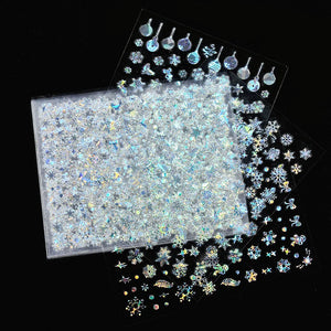 laser silver 12pcs