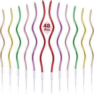 48pcs Colorful Curve