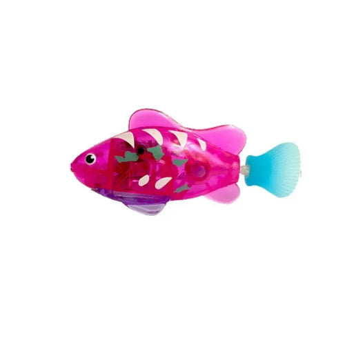 Cat Toys LED Inductive Interactive Swimming Robot Fish Toy Glowing