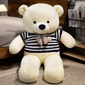 blue clo white bear