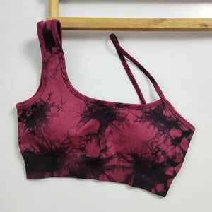 Wine red bra