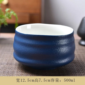 Black pottery blue
