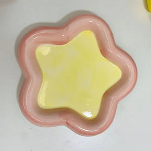 yellow pink flowers