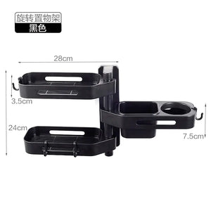 Rotating Hair Dryer rack Black