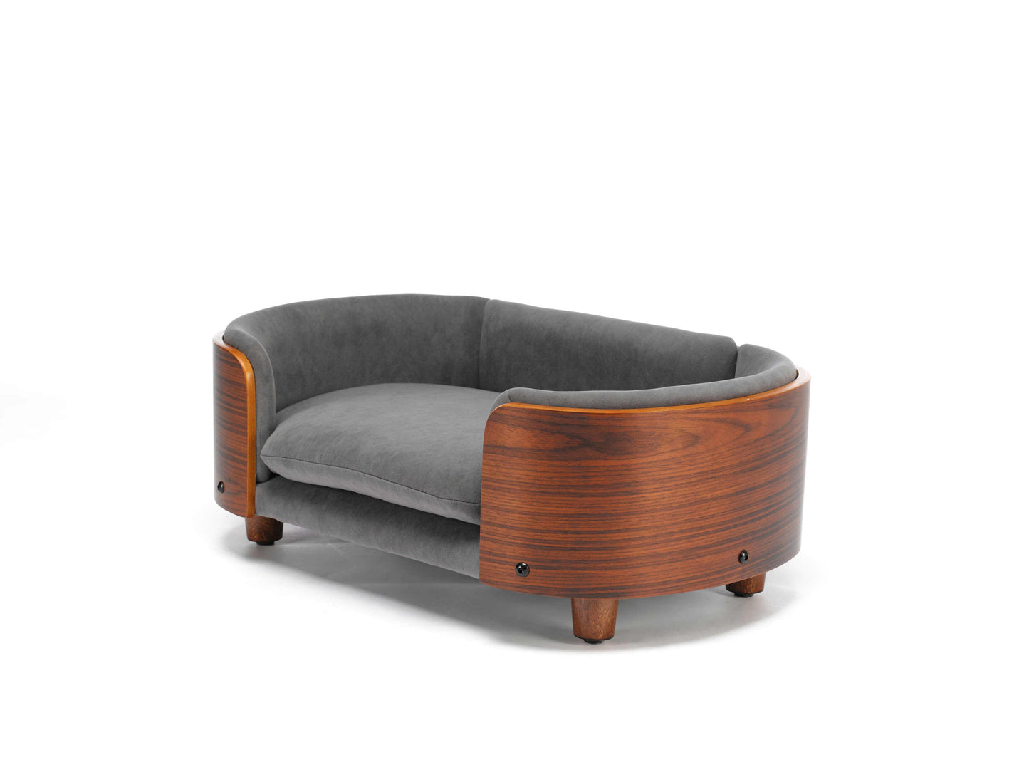 Scandinavian Style Elevated Dog Bed Pet Sofa with Solid Wood Legs and