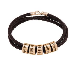 Rose gold brown rope