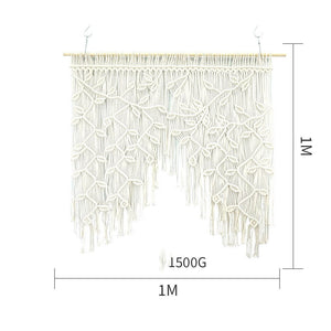 Beige Green Leaf 100x100cm