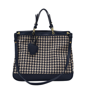 Houndstooth blue