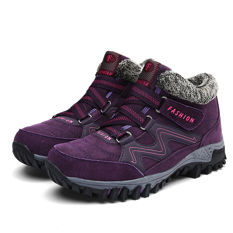 Cotton Shoes Winter Plus Velvet Thickening Outdoor Large Size Sports Running Shoes