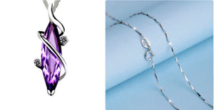 Purple A with chain