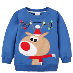 02Colorful Blue Christmas Deer