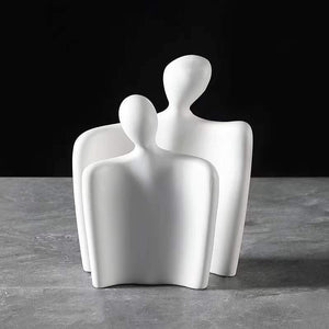A set of matte white