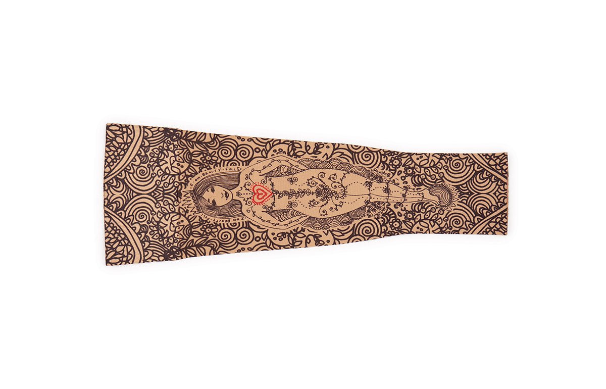 Beauty-Full Beige Gradient Compression Arm Sleeve