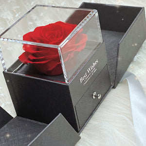 Red flower box
