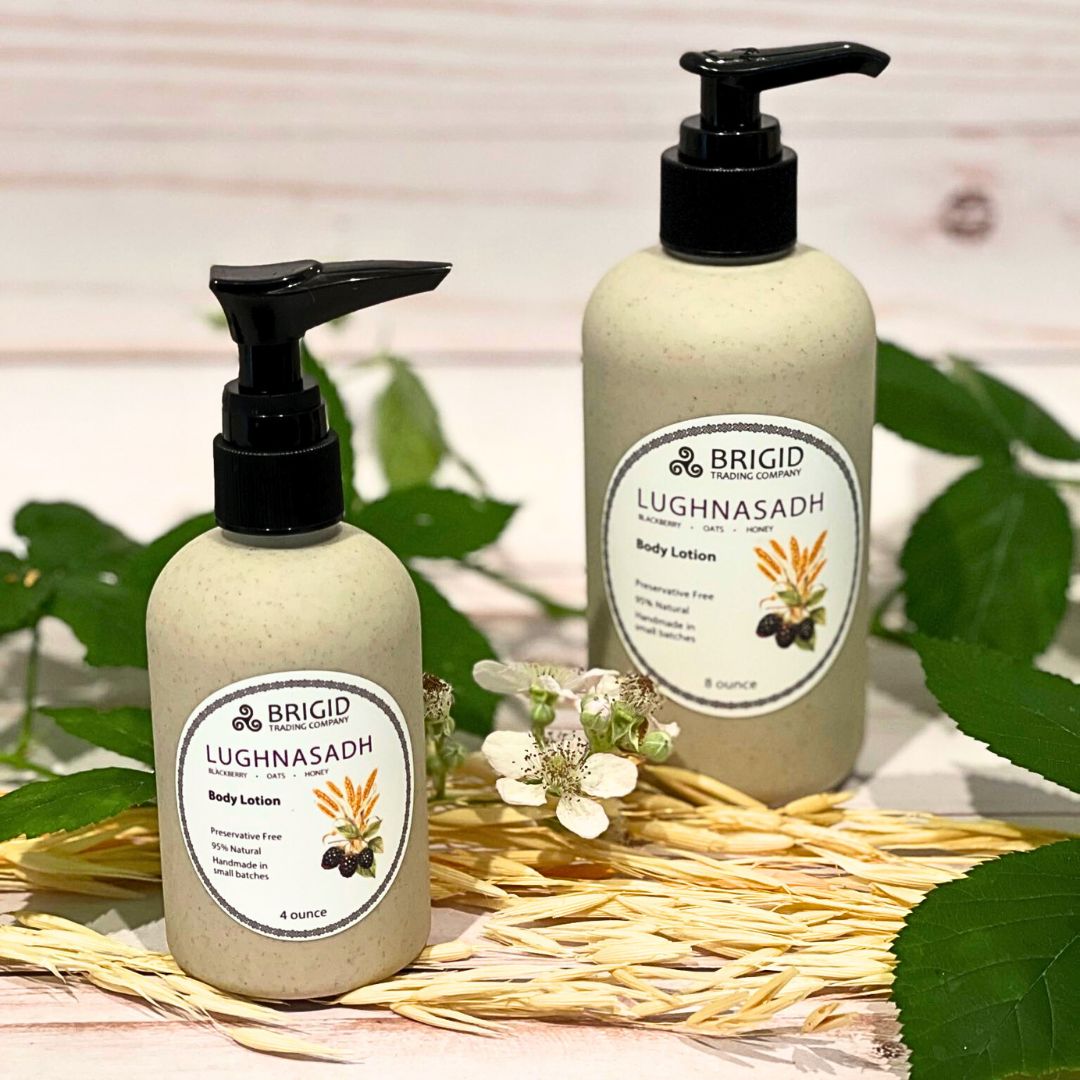 Lughnasadh Natural Body Lotion – Blackberry, Oats & Honey, Paraben-Free