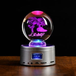 Couple silver music box